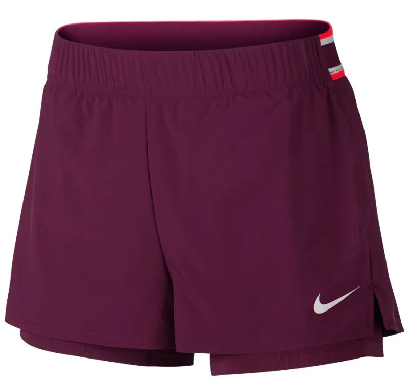 Nike Court Flex Short - bordeaux/bright crimson