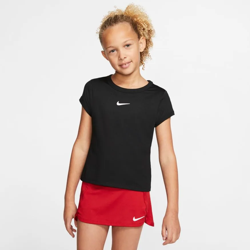 Nike Court G Dry Top SS - black/white