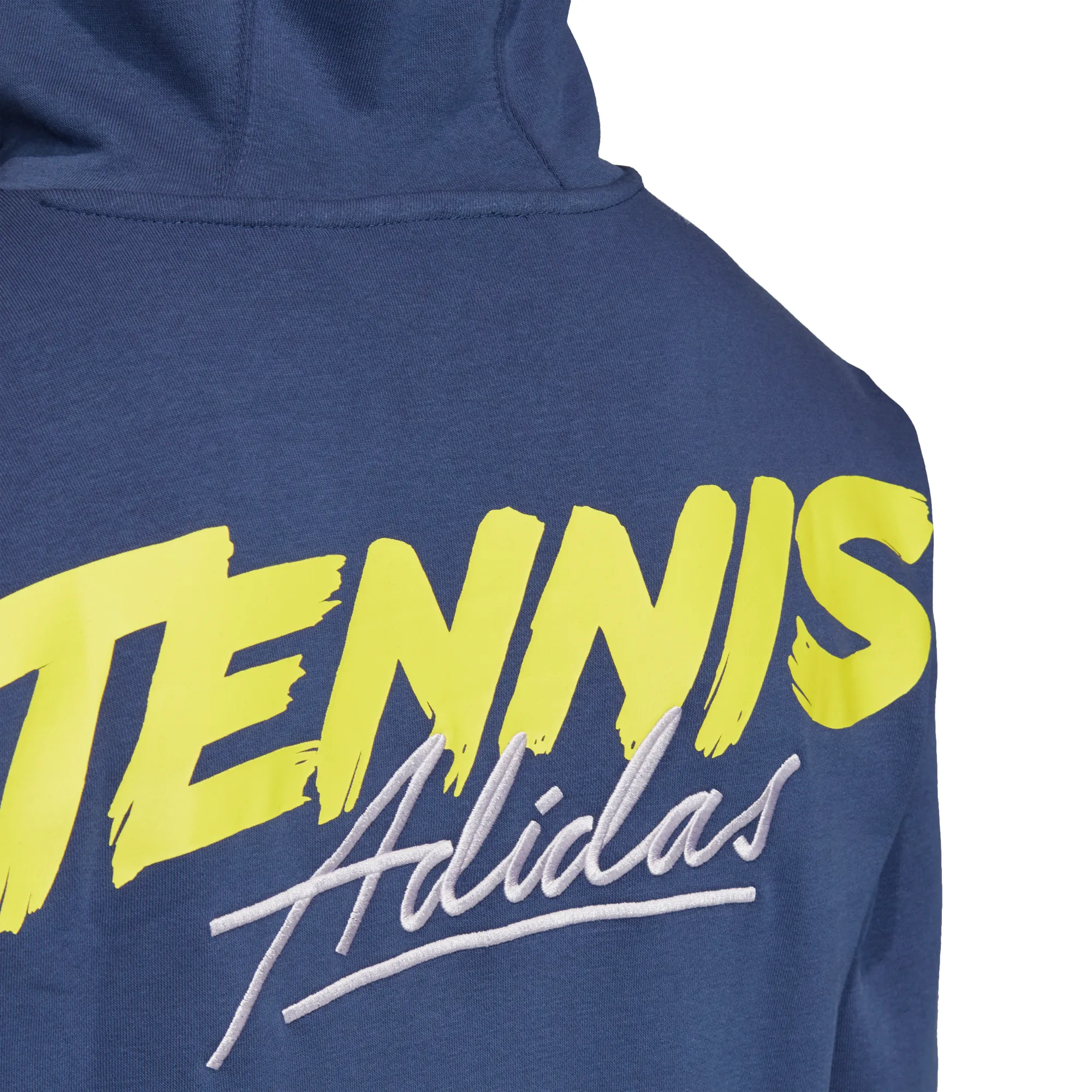 Adidas Category Graphic Hoodie - tech indigo/shock yellow
