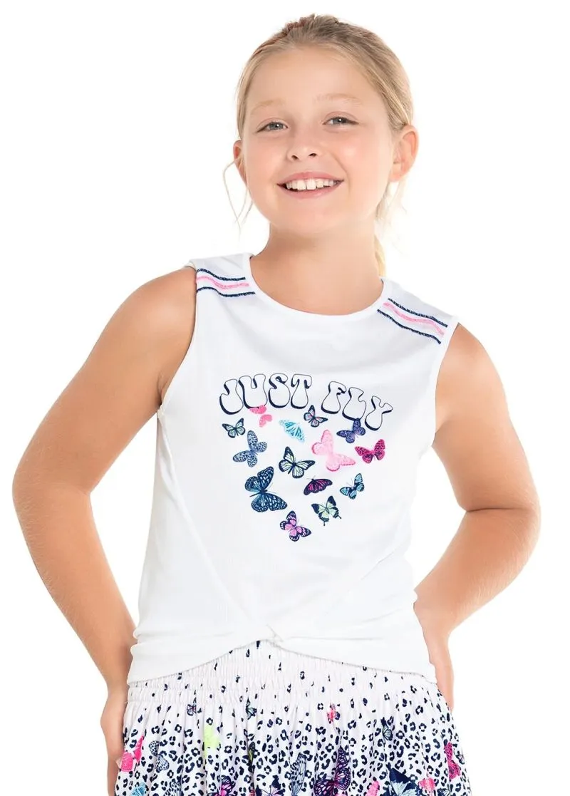 Lucky in Love Novelty Print Just Fly Tank Lucky in Love Novelty Print Just Fly Tank