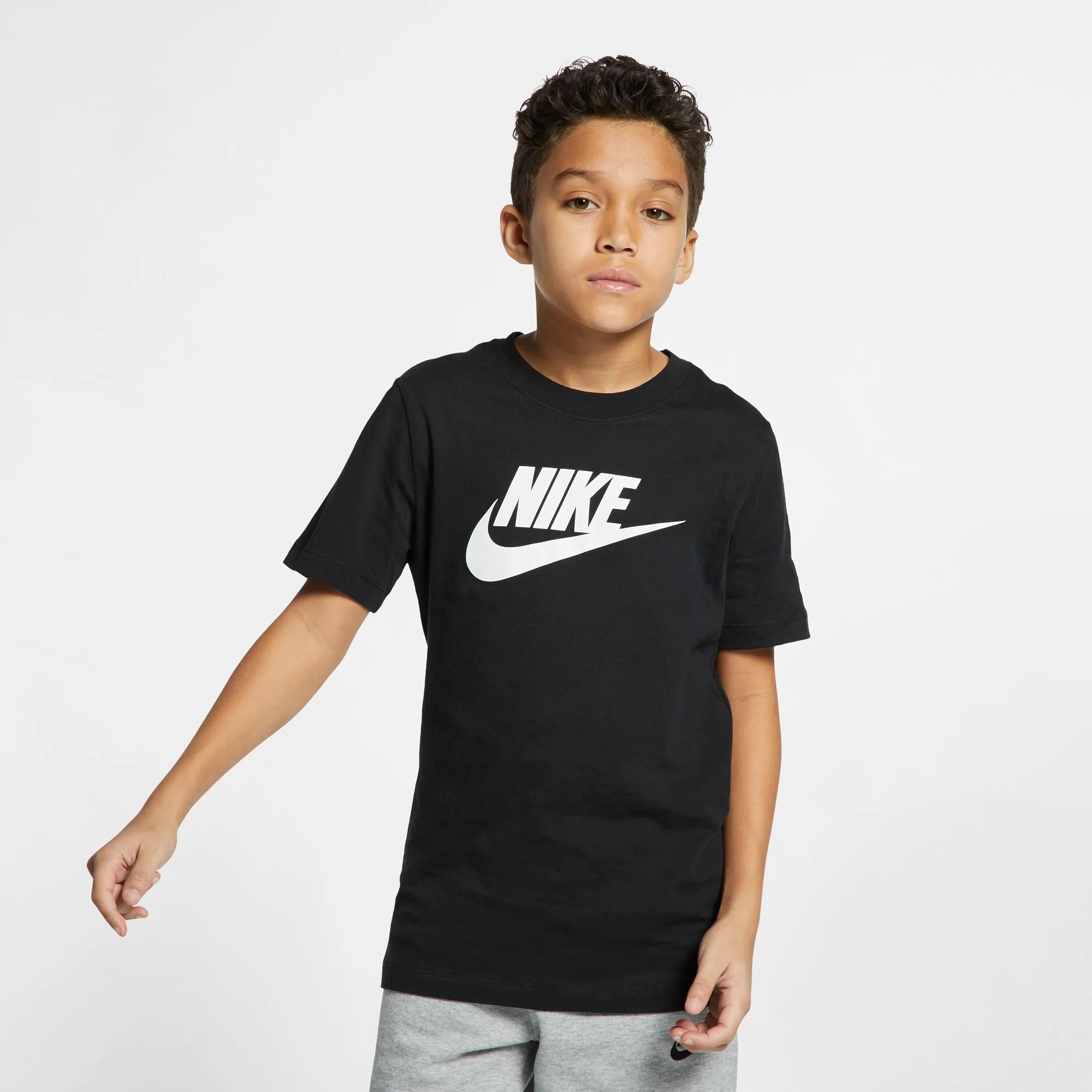 Nike Swoosh Tee Futura Icon TD - black/white