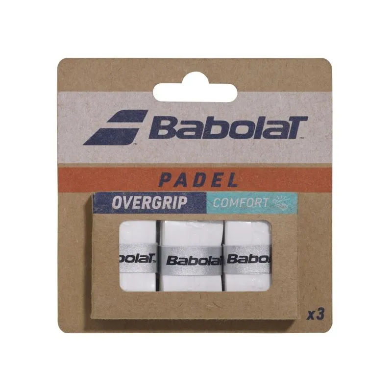 Babolat Comfort Padel 3P - white Babolat Comfort Padel 3P - white