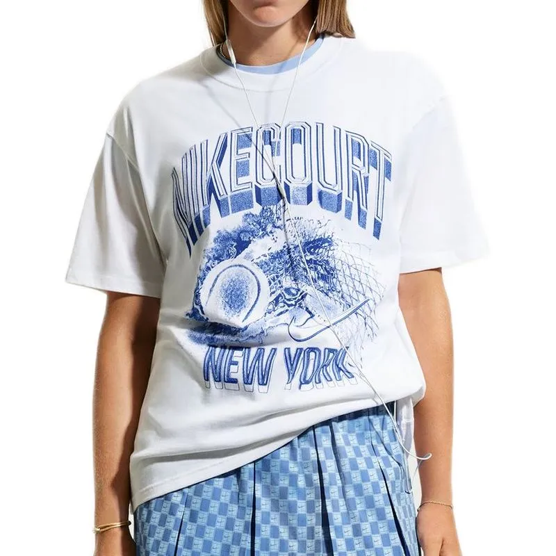 Nike Court Slam Short Sleeve - white