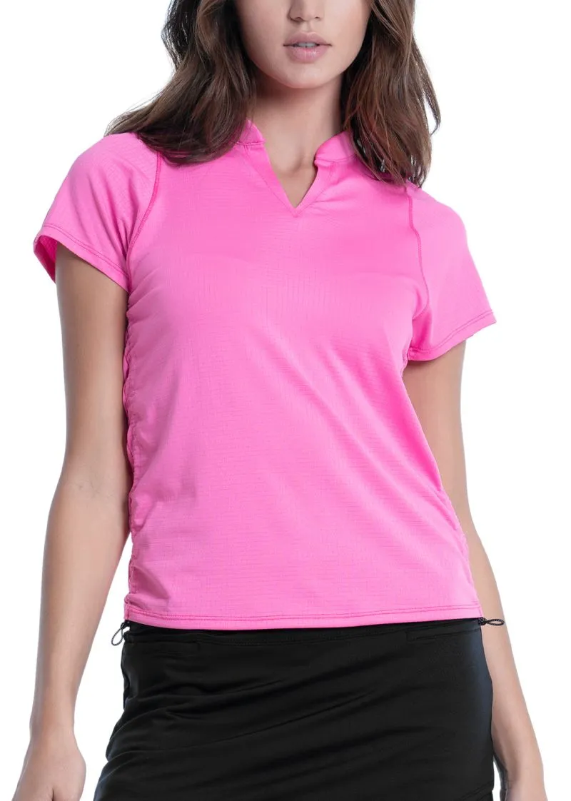 Lucky in Love Prep It Up Ruche Me Along Short Sleeve - taffy Lucky in Love Prep It Up Ruche Me Along Short Sleeve - taffy