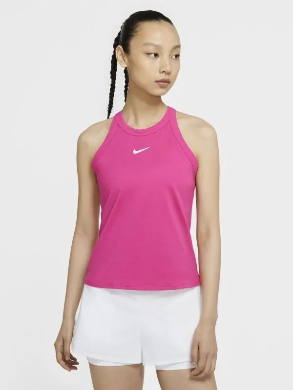 Nike Court Dry Tank W - vivid pink/white