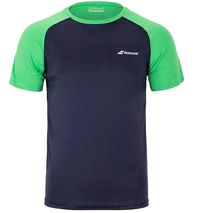 Babolat Play Crew Neck Tee Men - peacoat/poison green