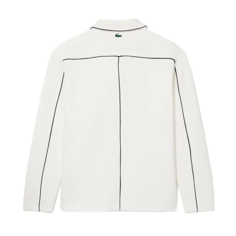 Lacoste Tennis Heritage Zipped Badge Accent - white/navy blue