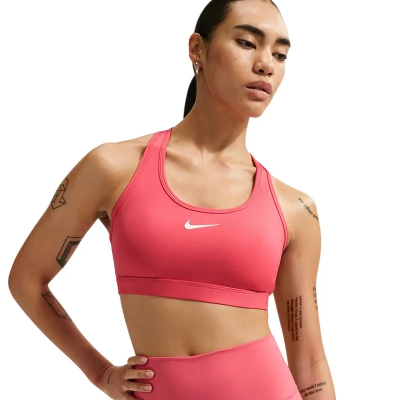 Nike Swoosh Medium Support Non-Padded Sports - sea coral/white