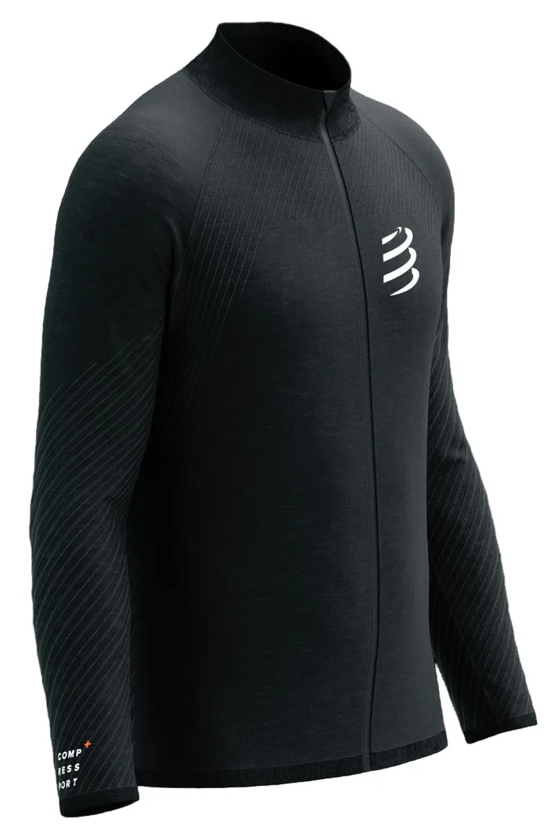 Compressport Seamless Zip Sweatshirt - black