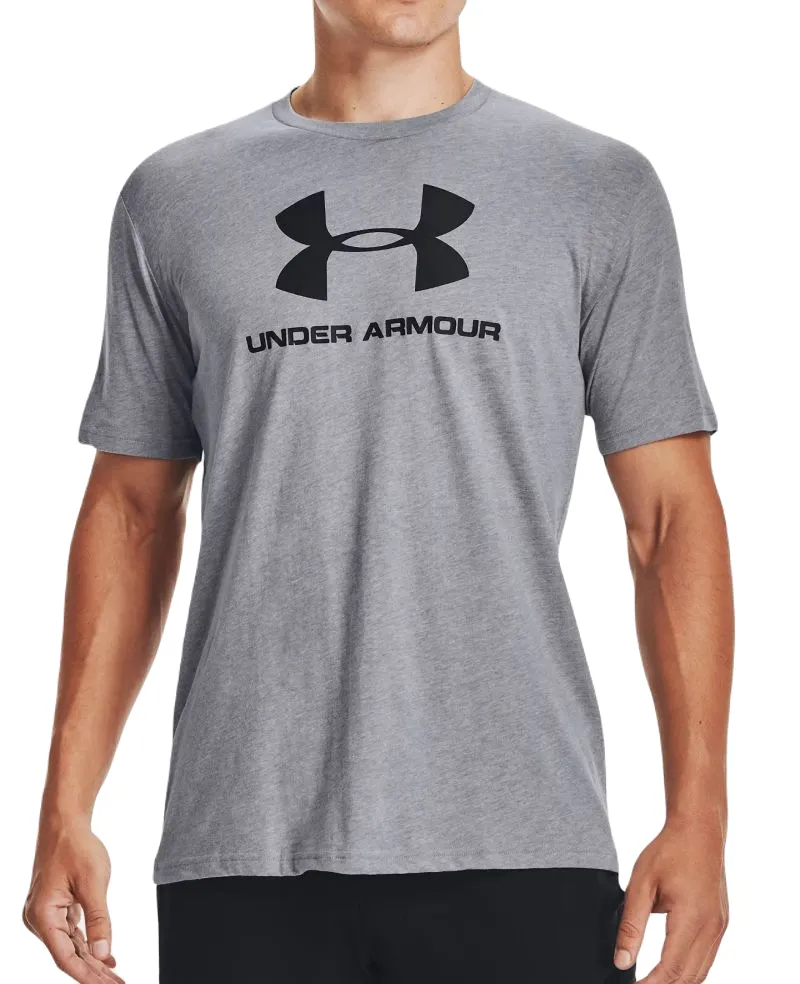 Under Armour Sportstyle Logo SS - steel light heather/black