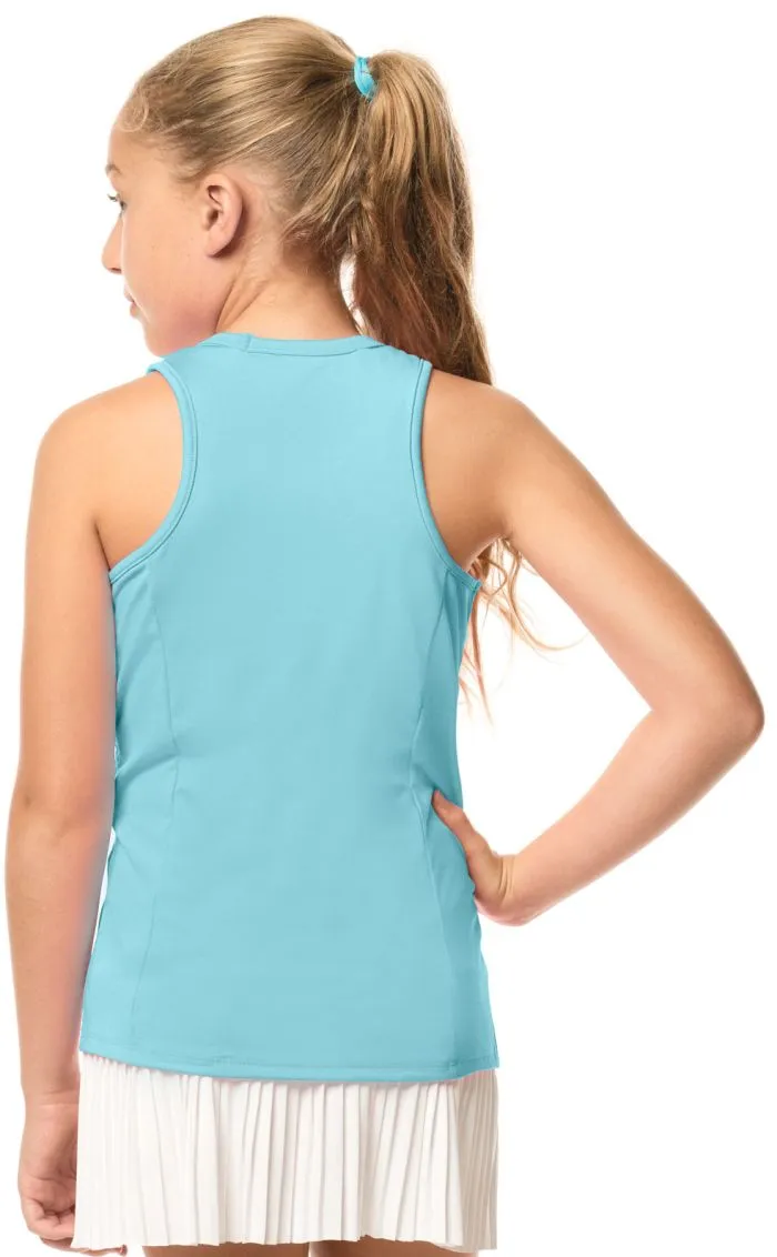 Lucky in Love Core V-Neck Cutout Tank Girls - ocean