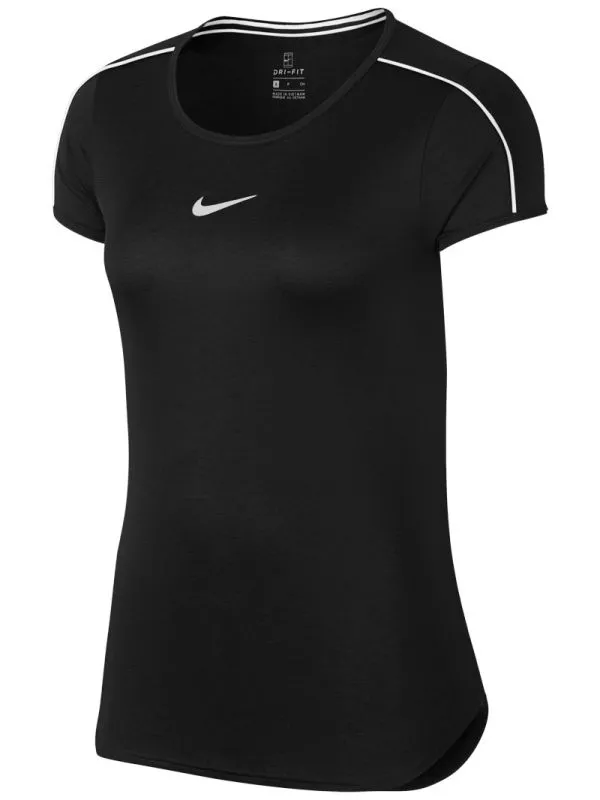 nike-court-dry-top-black-white-1 Nike Court Dry Top - black/white