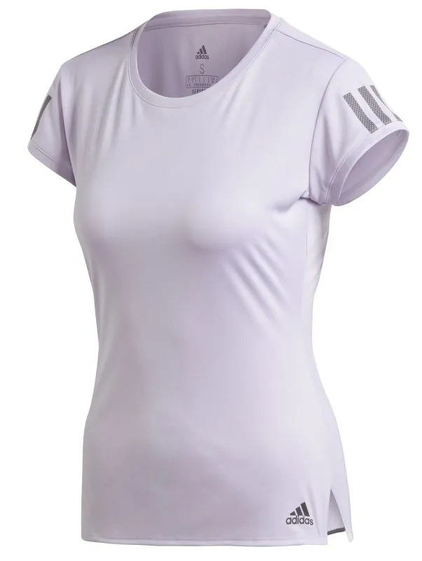 Adidas Club Women 3 Stripes Tee - purple tint/grey six