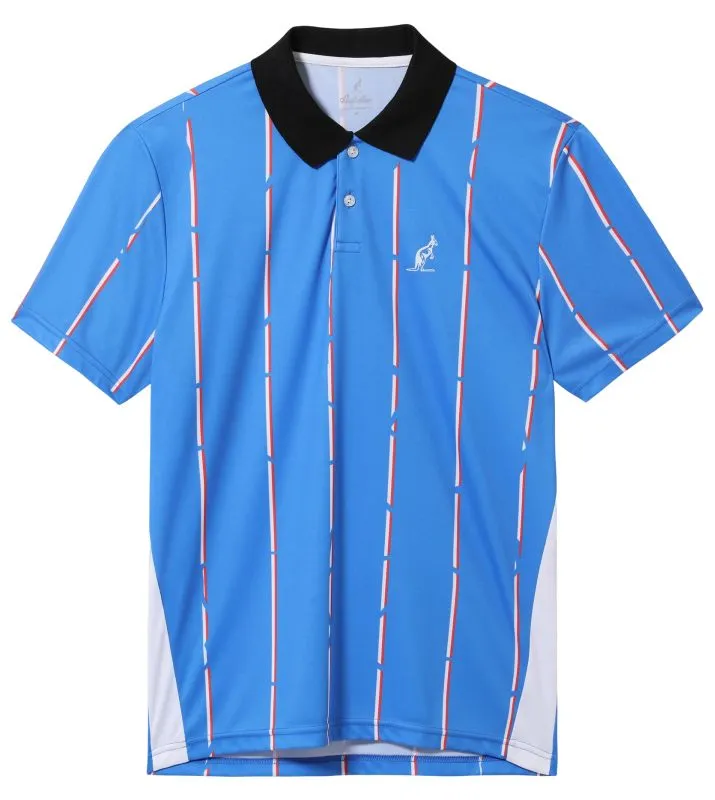 Australian Ace Polo Shirt With Stripes - blu zaffiro Australian Ace Polo Shirt With Stripes - blu zaffiro
