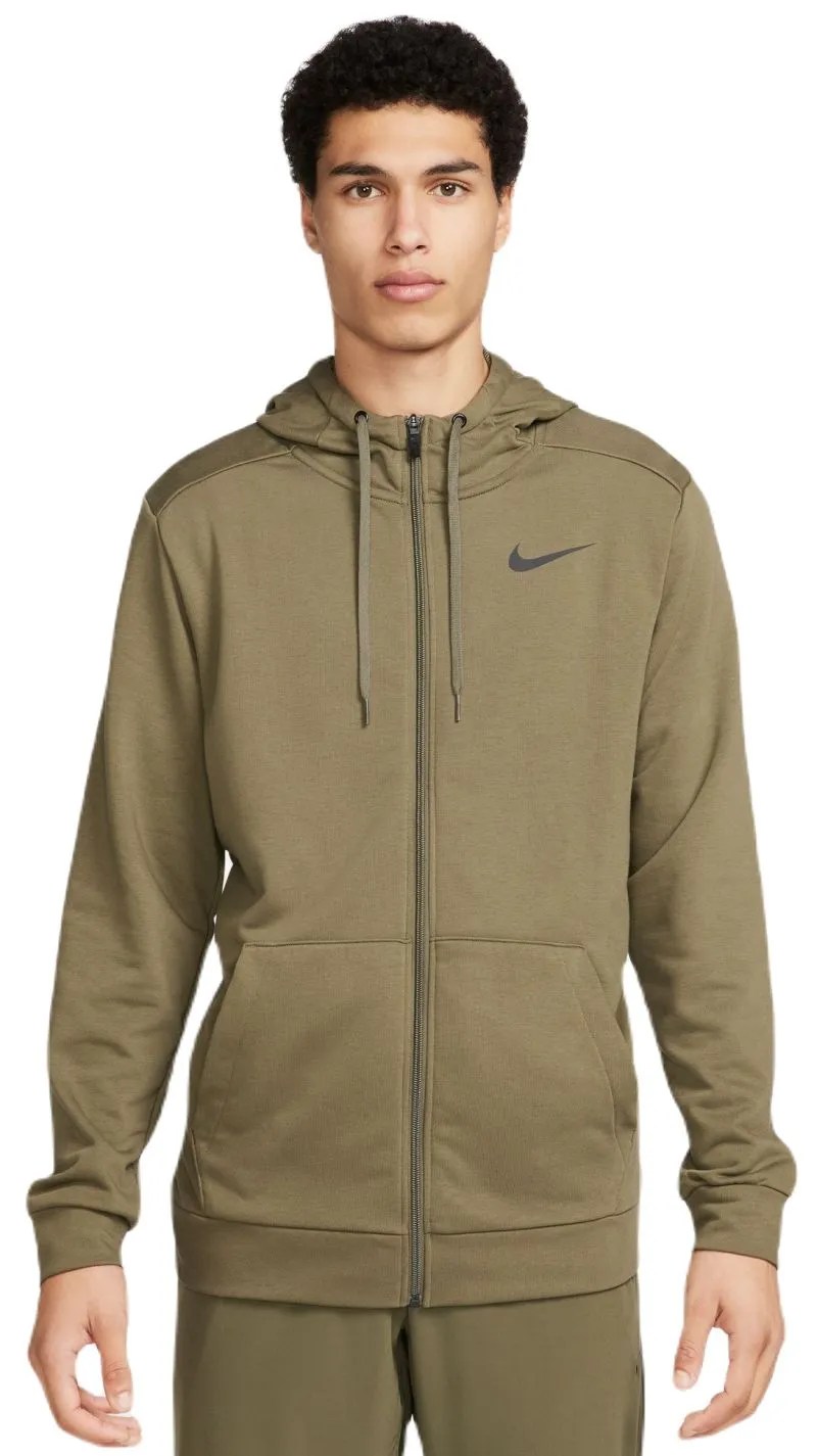 Nike Dri-Fit Hoodie Full Zip - medium olive/black