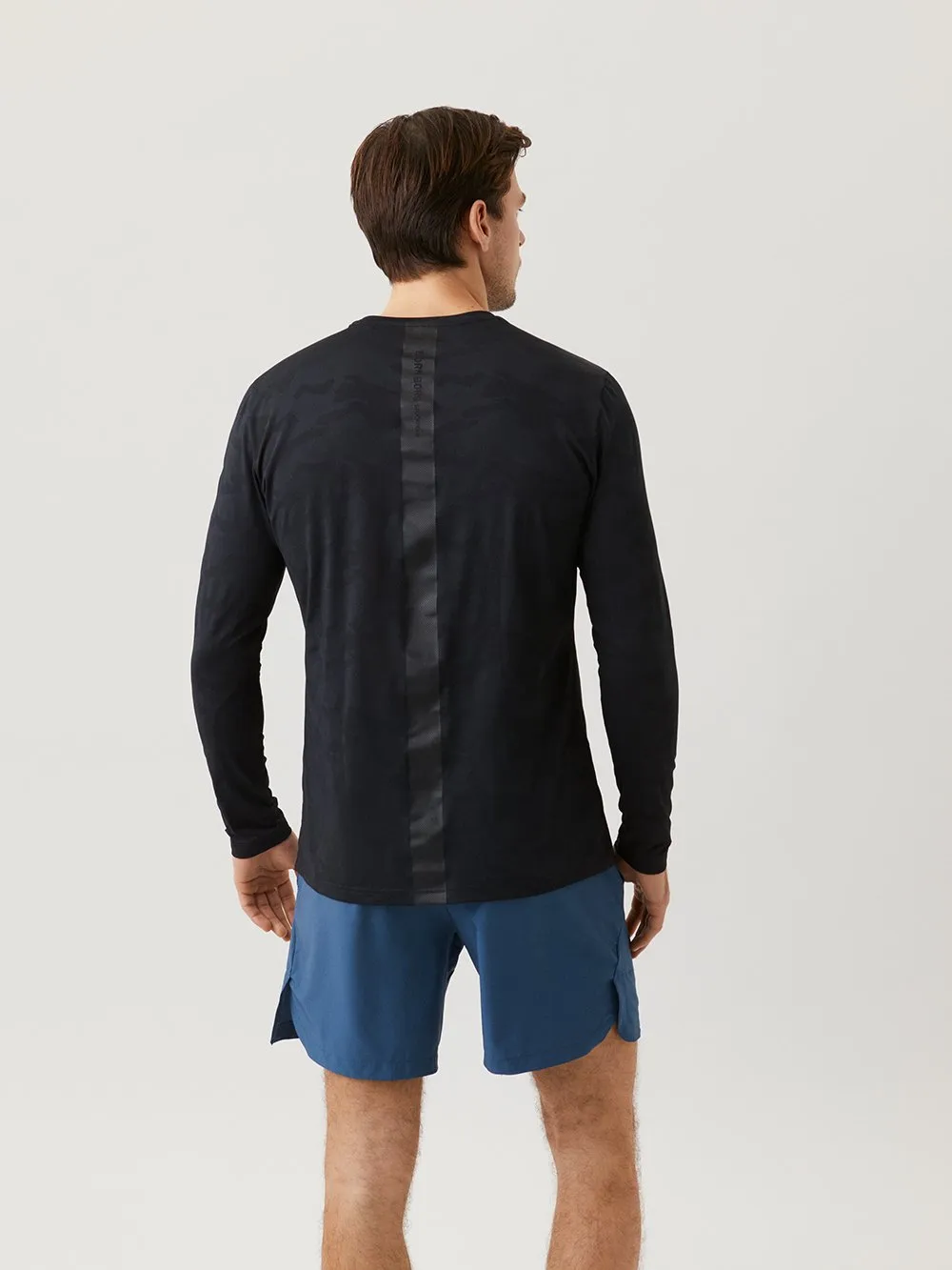 Björn Borg LS Tee STHLM M - black beauty