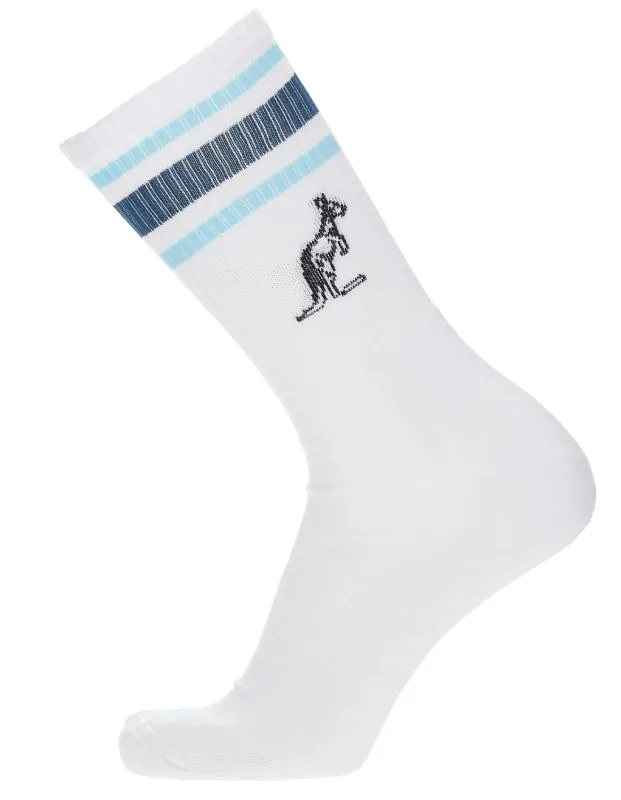 australian-cotton-socks-with-stripes-white-blue-2 Australian Cotton Socks With Stripes - white/blue
