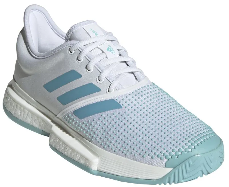 Adidas SoleCourt Boost W x Parley - white/vapour blue/blue spirit