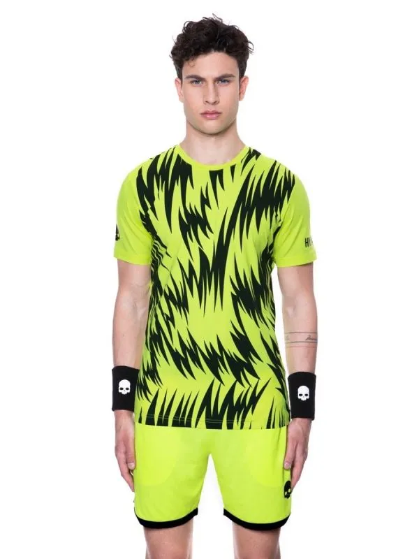 hydrogen-scratch-tech-tee-man-fluo-yellow-3 Hydrogen Scratch Tech Tee Man - fluo yellow