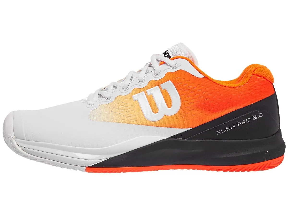 Wilson Rush Pro 3.0 Paris Clay - white/orange/black