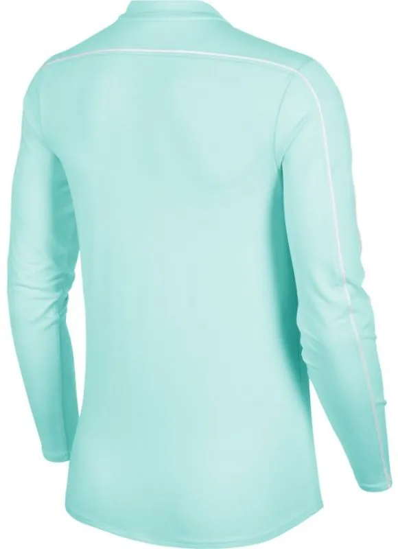 Nike Court Women Dry 1/2 Zip Top - teal tint/white/white/teal tint