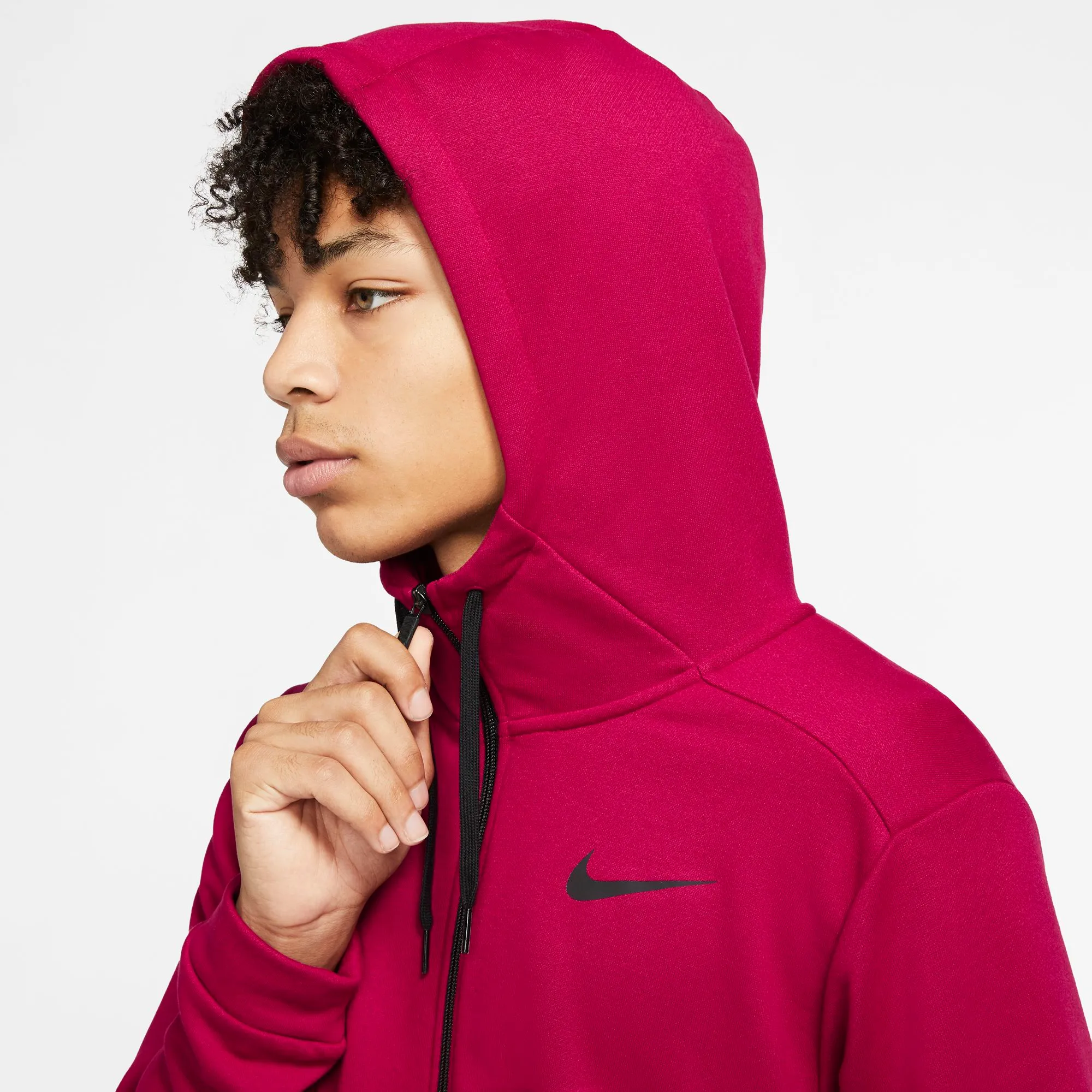 Nike Dry Hoodie FZ Fleece - noble red/black