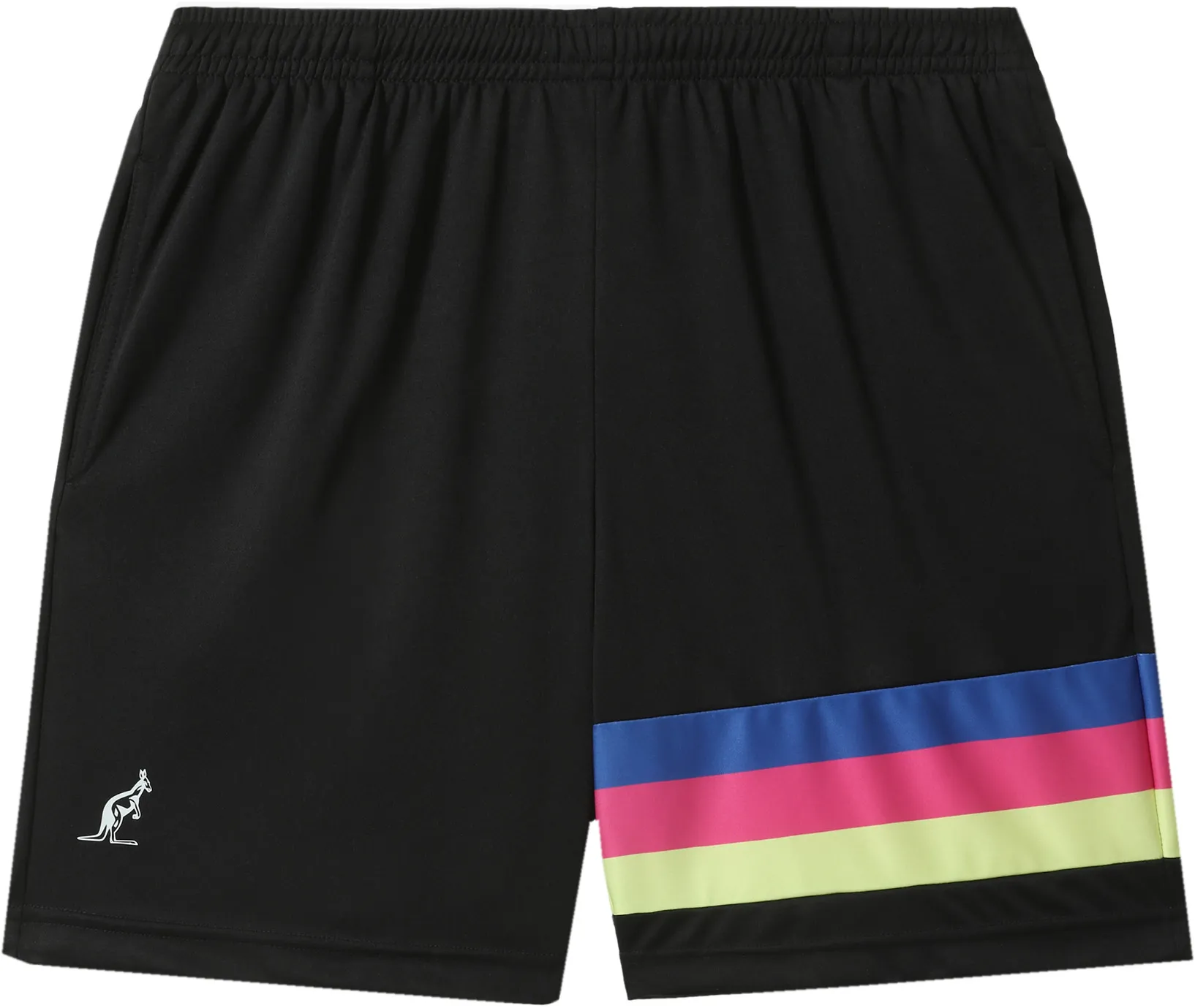 Australian Ace Shorts with Printed Insert - nero