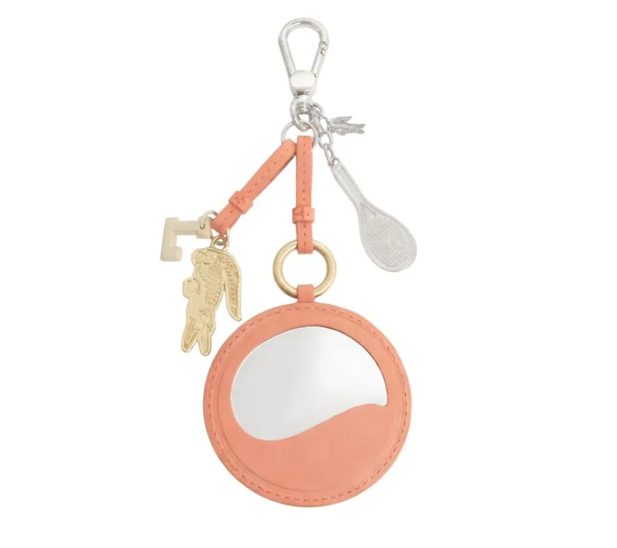 Lacoste Tennis Racket Mirror L Charms Key Ring - orange