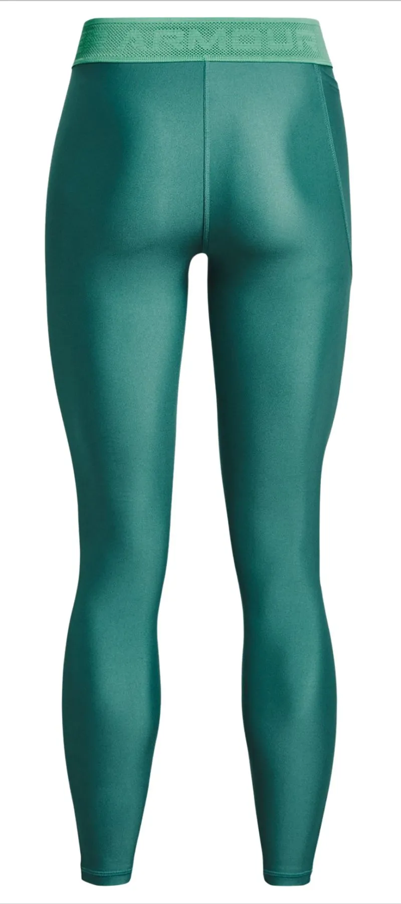 Under Armour Women's HeatGear Branded Waistband - coastal teal/birdie green