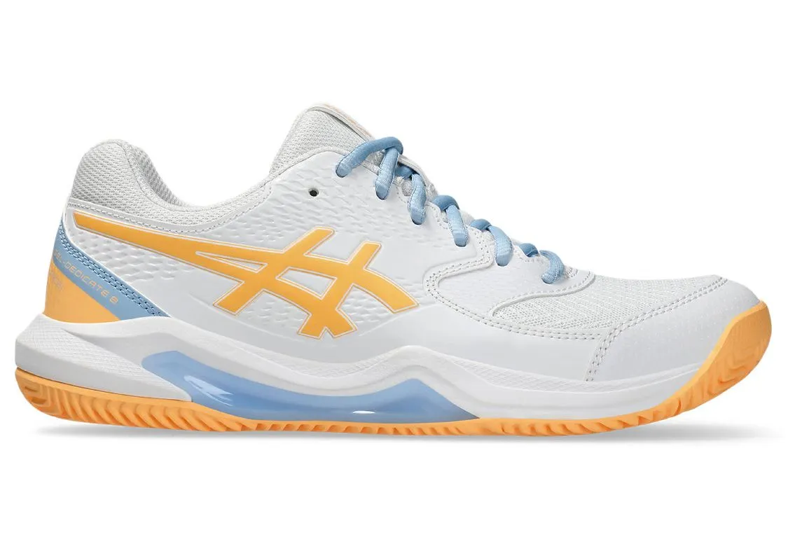 Asics Gel-Dedicate 8 Padel - white/orange glow