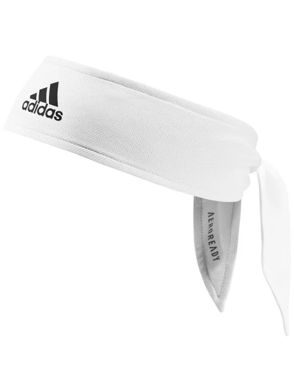 Adidas Tennis Two-Color Aeroready Reversible Headband (OSFM) - white/black/onix Adidas Tennis Two-Color Aeroready Reversible Headband (OSFM) - white/black/onix