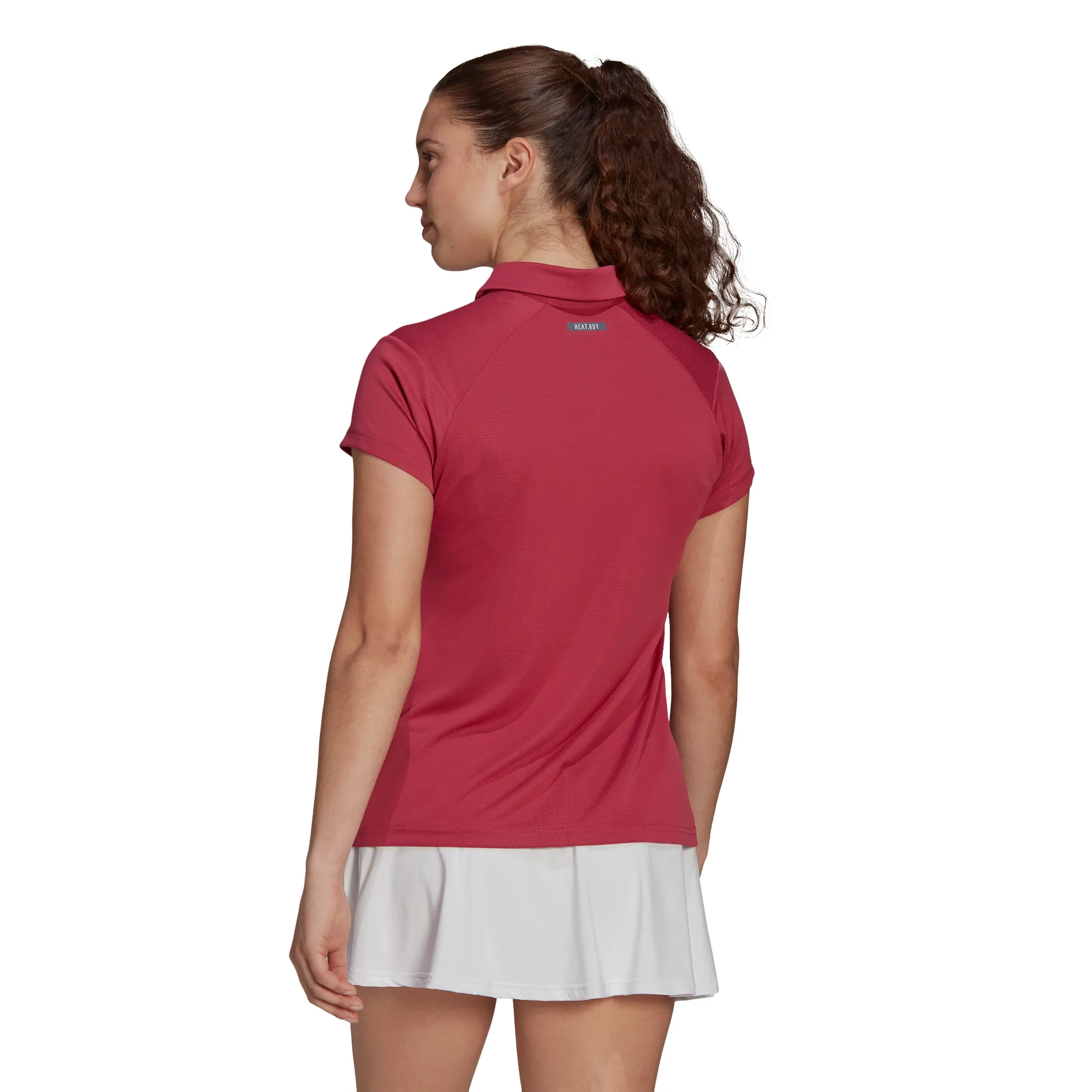 Adidas Heat Ready Polo W - wild pink/cream white