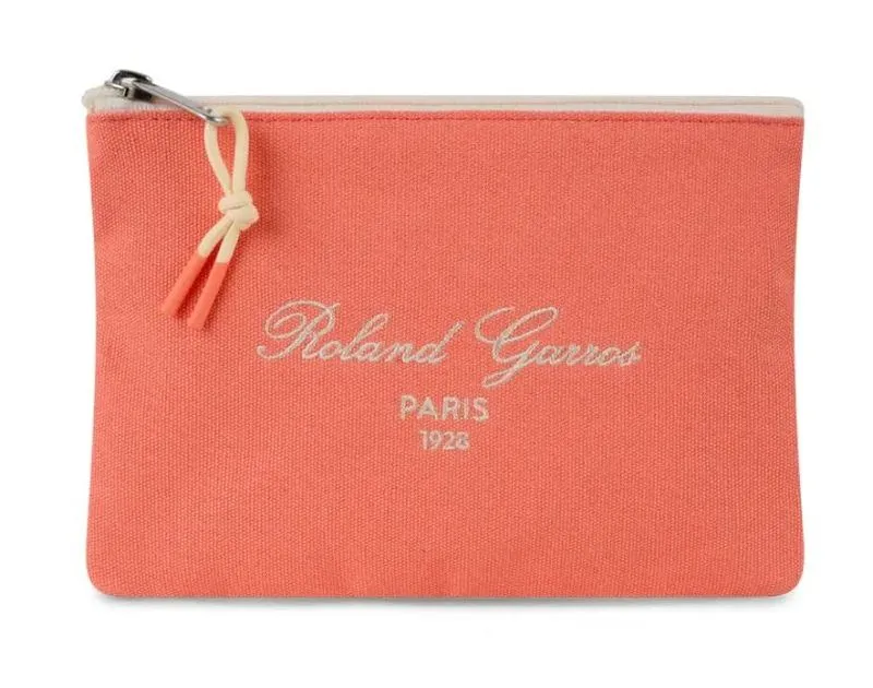 Roland Garros Sporty Chic Pouch - coral