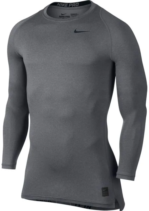 Nike Cool Comp LS - carbon heather/black/black