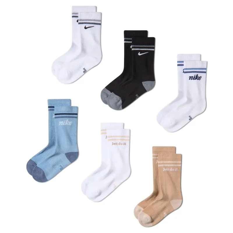Nike Kids Everyday Cushioned Crew 6P - multicolor