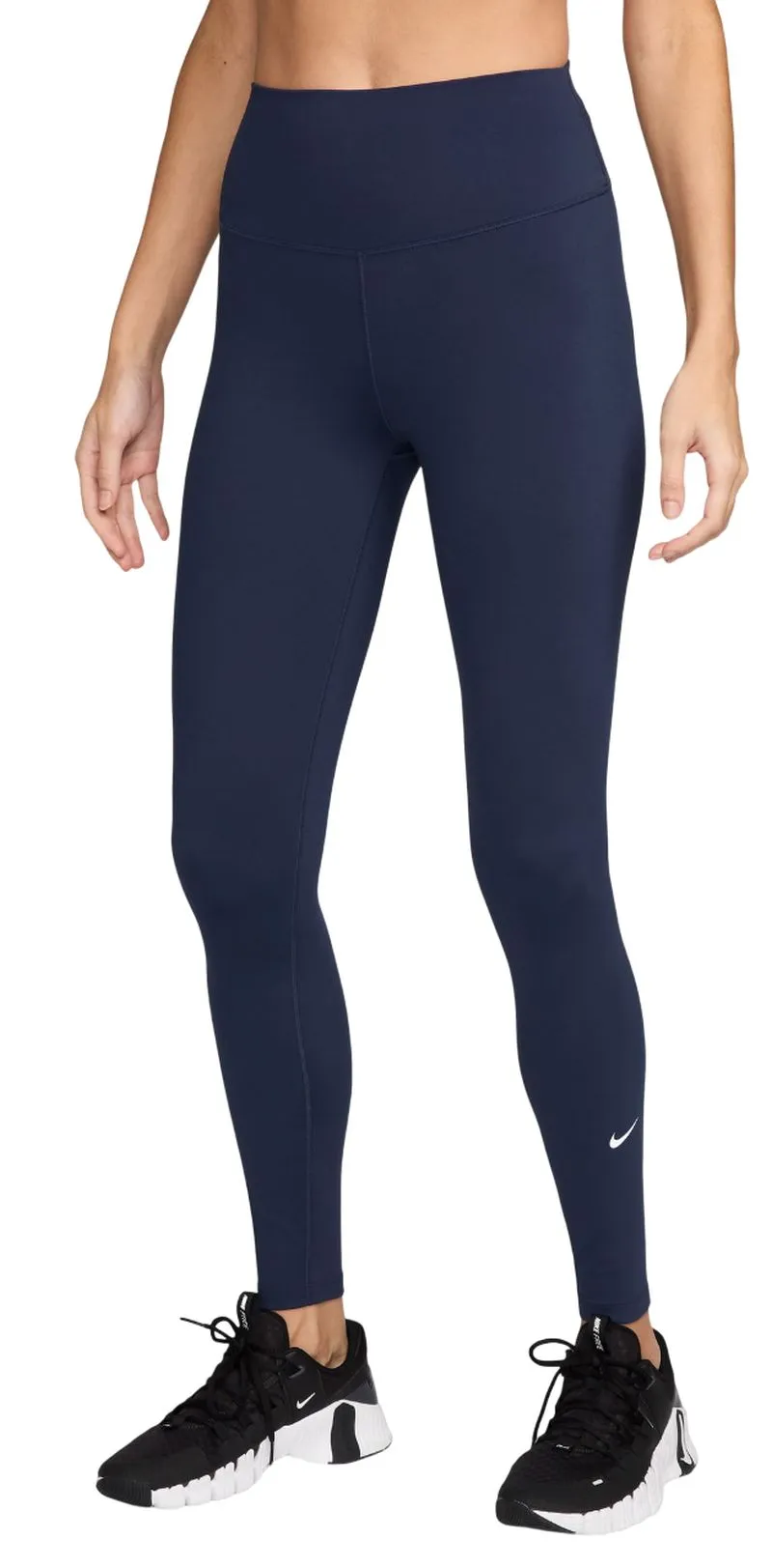 Nike One High Waist Full Length - midnight navy/white Nike One High Waist Full Length - midnight navy/white