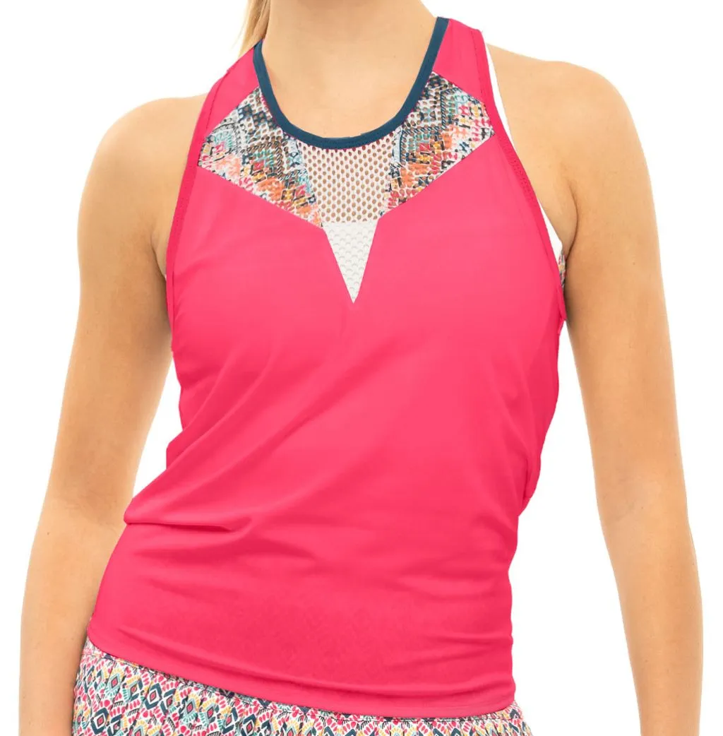 Lucky in Love Pretty in Ink Think Ink Bralette Tank - shocking pink Lucky in Love Pretty in Ink Think Ink Bralette Tank - shocking pink