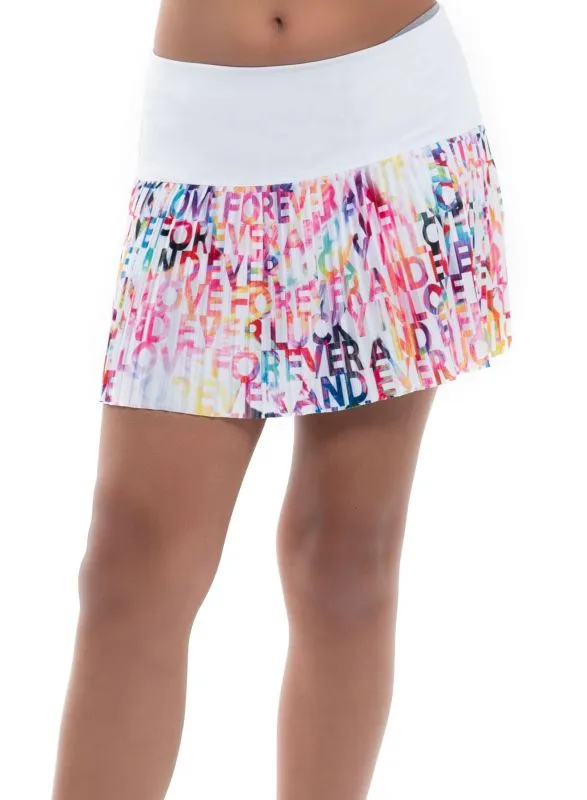 Lucky in Love Techno Tropic Techno Love Pleated Skirt Girls Lucky in Love Techno Tropic Techno Love Pleated Skirt Girls