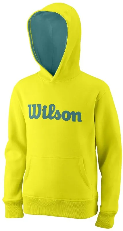 Wilson Team Script PO Hoody - safety yellow/deep lake