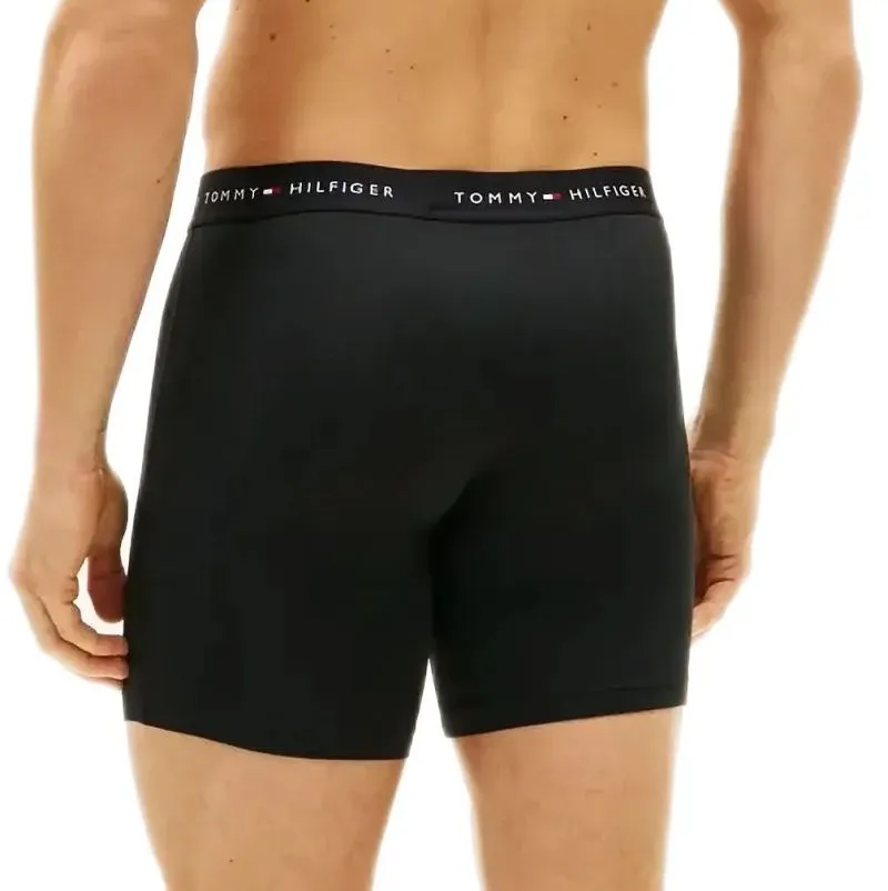 Tommy Hilfiger Stretch Microfiber Long Boxer 3P - black