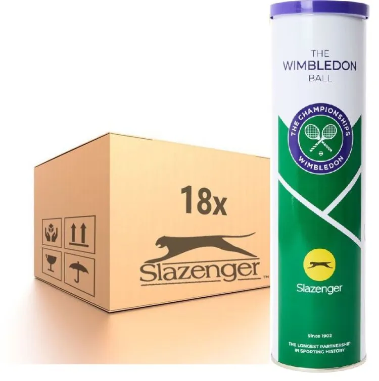 Slazenger The Wimbledon Ball 18 x 4B Slazenger The Wimbledon Ball 18 x 4B
