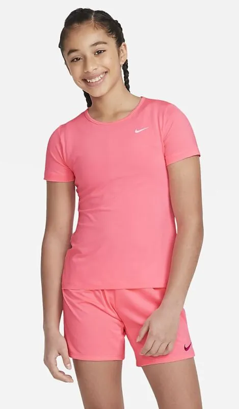 Nike Pro G SS Top - sunset pulse/white
