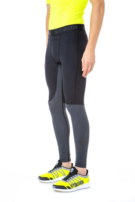 Hydrogen Fast Skull Leggings Man - black melange