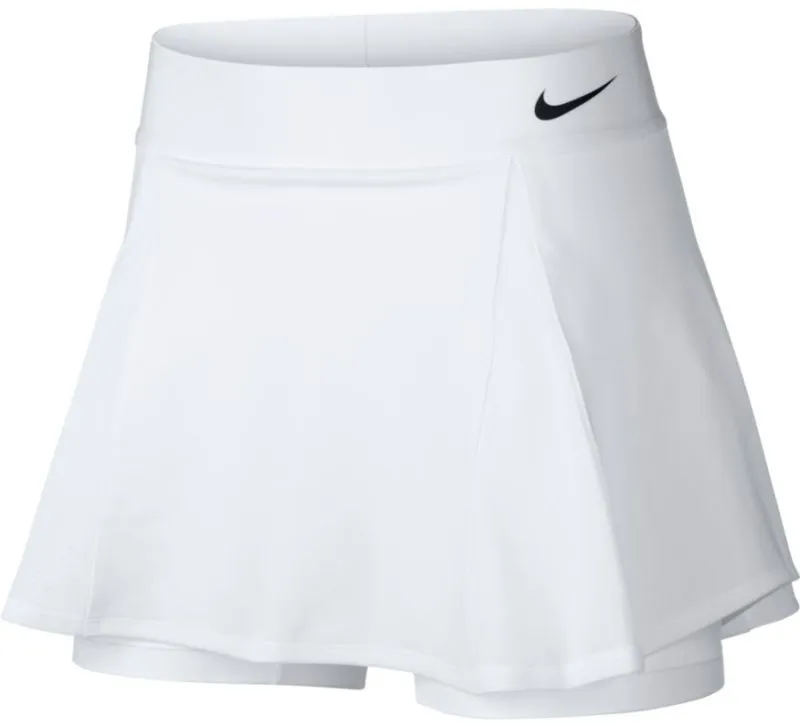Nike Court Elevated Flouncy Skirt - white/black/black Nike Court Elevated Flouncy Skirt - white/black/black