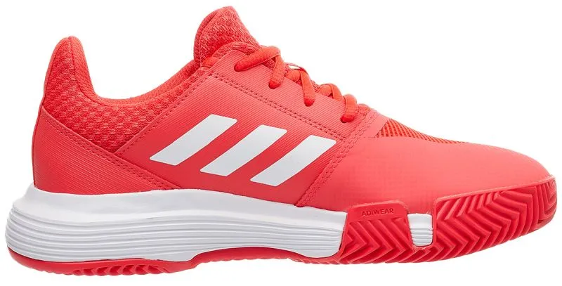 Adidas CourtJam xJ - shock red/ftwr white/matte silver