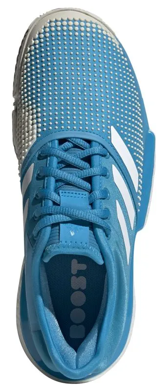 Adidas SoleCourt Boost W Clay - shock cyan/ftwr white/raw white