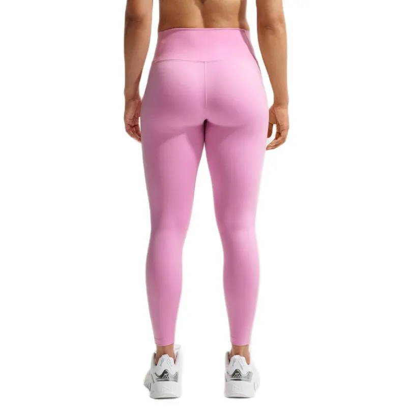Nike Dri-Fit One 7/8 High-Rise - pink rise/white