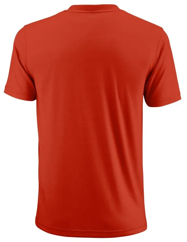 wilson-m-uwii-script-tech-tee-pro-staff-red-2 Wilson M Uwii Script Tech Tee - pro staff red