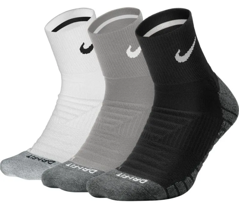 Nike Dry Cushioned Quarter - 3 pary/multi-color