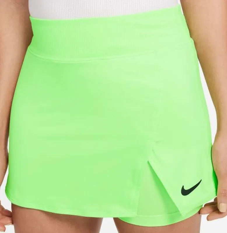 Nike Court Dri-Fit Victory Tennis Skirt W - lime glow/white # XS